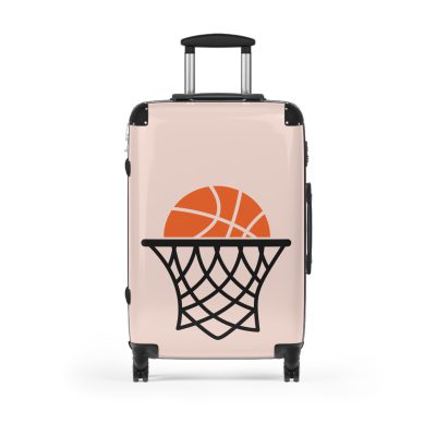 Basketball Suitcase - Durable, personalized luggage with a basketball-themed design, ideal for sports lovers who travel in style.