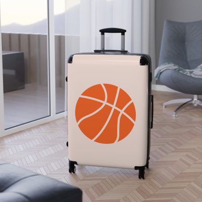 Basketball Suitcase - Durable, personalized luggage with a basketball-themed design, ideal for sports lovers who travel in style.