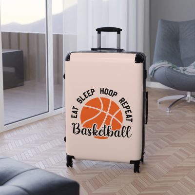 Basketball Suitcase - Durable, personalized luggage with a basketball-themed design, ideal for sports lovers who travel in style.