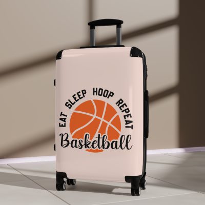 Basketball Suitcase - Durable, personalized luggage with a basketball-themed design, ideal for sports lovers who travel in style.