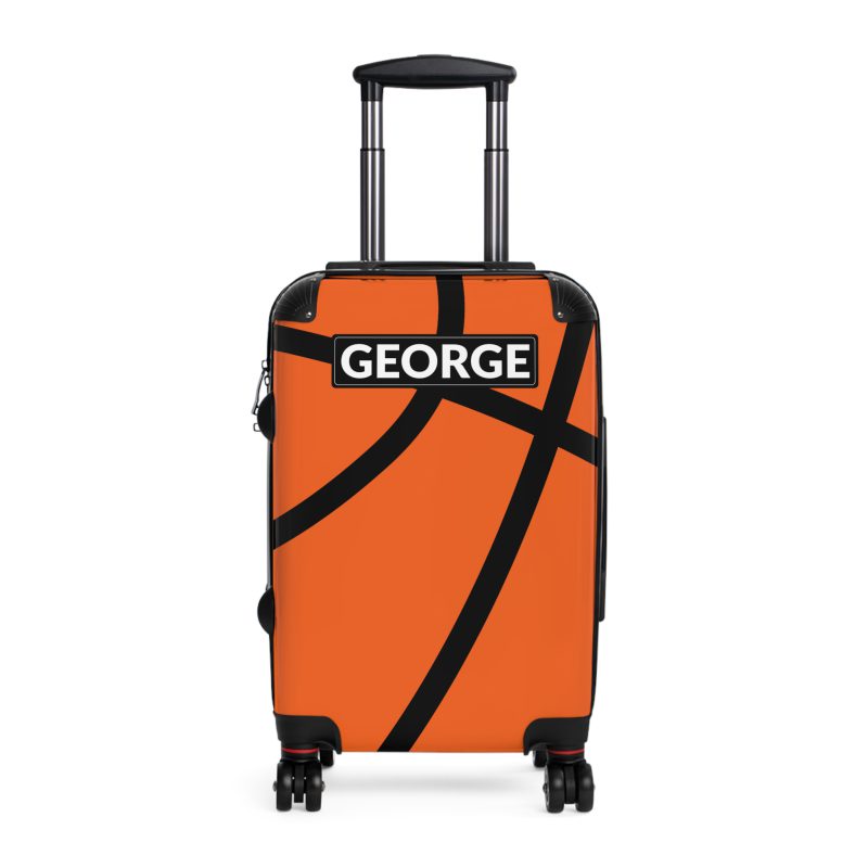 Custom Basketball Suitcase - Durable, personalized luggage with a custom basketball-themed design, ideal for sports lovers who travel in style.