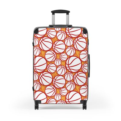 Basketball Suitcase - Durable, personalized luggage with a basketball-themed design, ideal for sports lovers who travel in style.