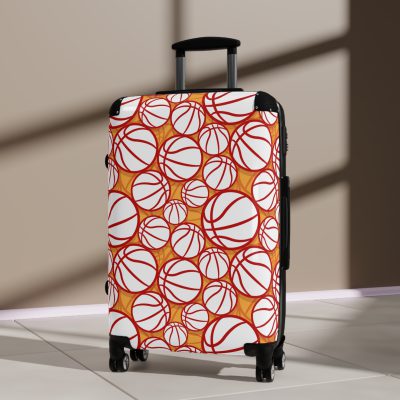 Basketball Suitcase - Durable, personalized luggage with a basketball-themed design, ideal for sports lovers who travel in style.