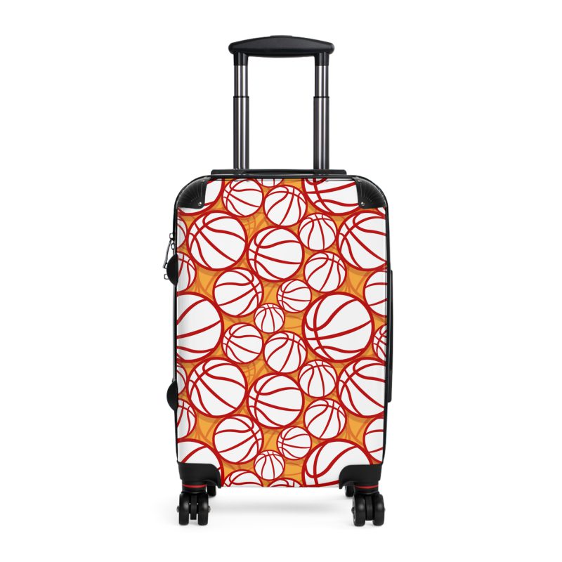 Basketball Suitcase - Durable, personalized luggage with a basketball-themed design, ideal for sports lovers who travel in style.