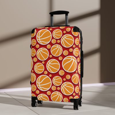 Basketball Suitcase - Durable, personalized luggage with a basketball-themed design, ideal for sports lovers who travel in style.