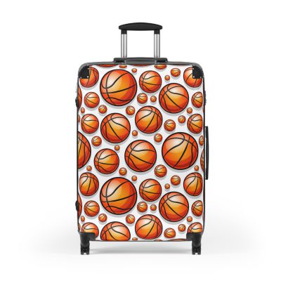 Basketball Suitcase - Durable, personalized luggage with a basketball-themed design, ideal for sports lovers who travel in style.