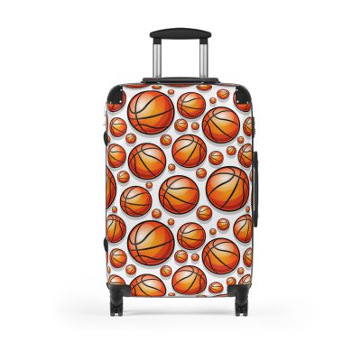 Basketball Suitcase - Durable, personalized luggage with a basketball-themed design, ideal for sports lovers who travel in style.