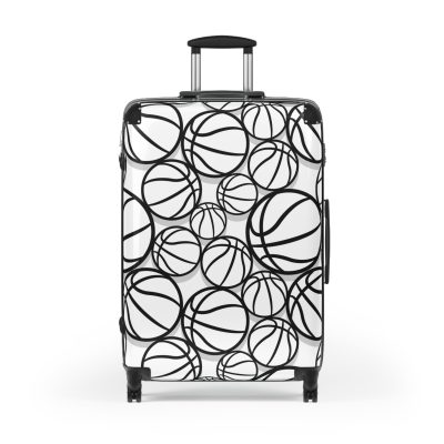 Basketball Suitcase - Durable, personalized luggage with a basketball-themed design, ideal for sports lovers who travel in style.