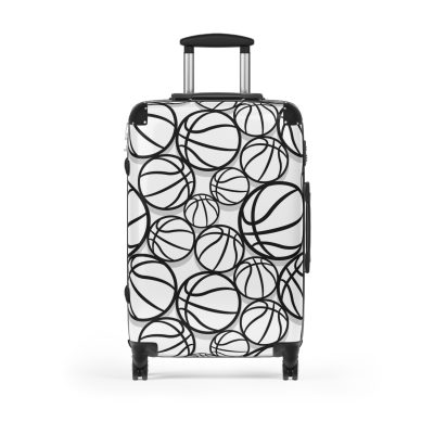 Basketball Suitcase - Durable, personalized luggage with a basketball-themed design, ideal for sports lovers who travel in style.