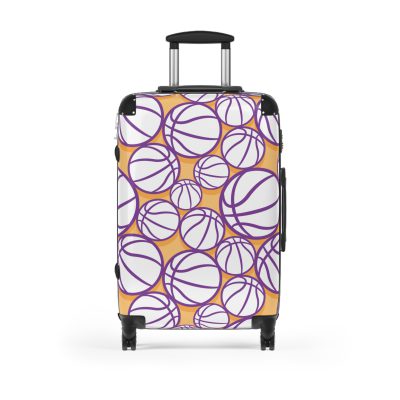 Basketball Suitcase - Durable, personalized luggage with a basketball-themed design, ideal for sports lovers who travel in style.