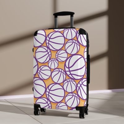 Basketball Suitcase - Durable, personalized luggage with a basketball-themed design, ideal for sports lovers who travel in style.