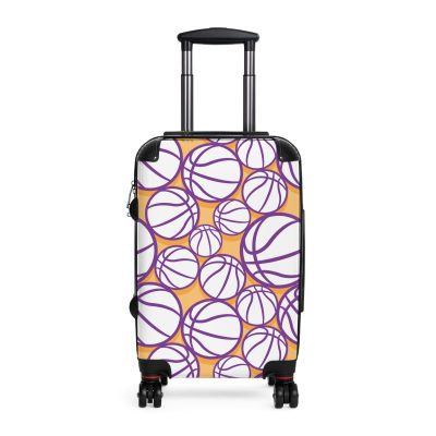 Basketball Suitcase - Durable, personalized luggage with a basketball-themed design, ideal for sports lovers who travel in style.