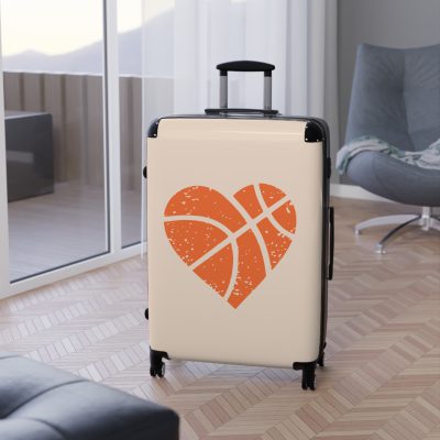 Basketball Suitcase - Durable, personalized luggage with a basketball-themed design, ideal for sports lovers who travel in style.