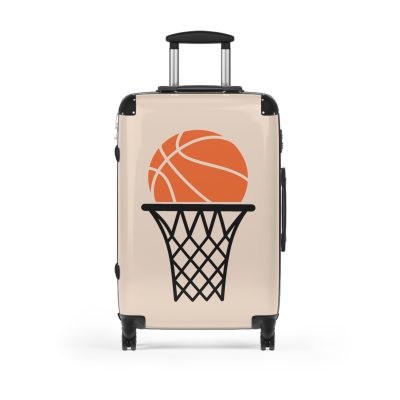 Basketball Suitcase - Durable, personalized luggage with a basketball-themed design, ideal for sports lovers who travel in style.