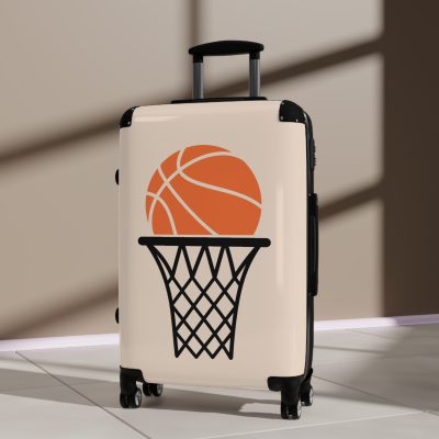 Basketball Suitcase - Durable, personalized luggage with a basketball-themed design, ideal for sports lovers who travel in style.