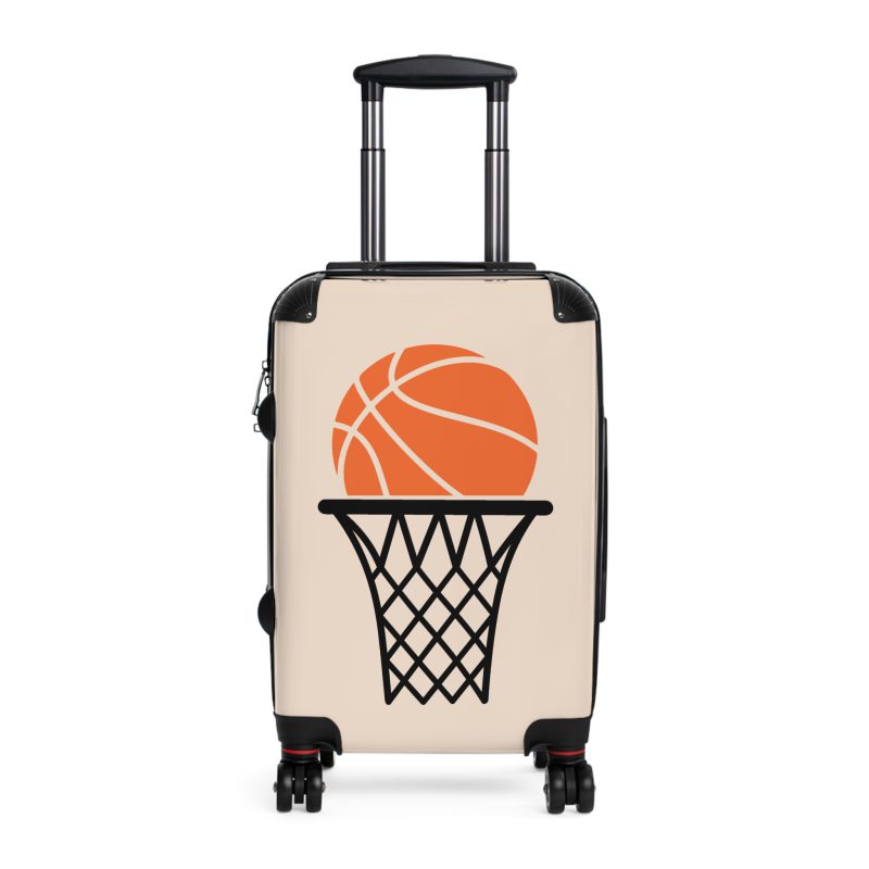 Basketball Suitcase - Durable, personalized luggage with a basketball-themed design, ideal for sports lovers who travel in style.