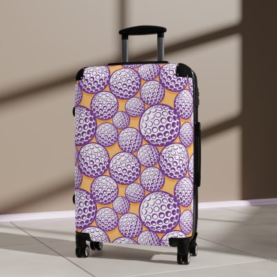 Golf Ball Suitcase - A stylish and sporty travel companion for golf enthusiasts who want to swing into their journeys.