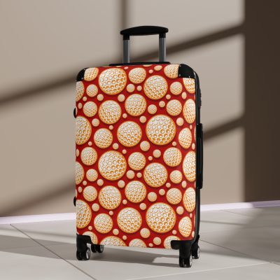 Golf Ball Suitcase - A stylish and sporty travel companion for golf enthusiasts who want to swing into their journeys.