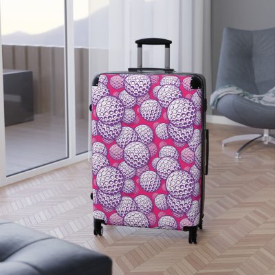 Golf Ball Suitcase - A stylish and sporty travel companion for golf enthusiasts who want to swing into their journeys.