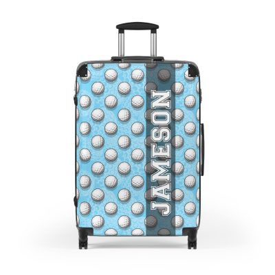 Custom Golf Ball Suitcase - Personalized for golf enthusiasts, combining style and functionality for a unique travel experience.