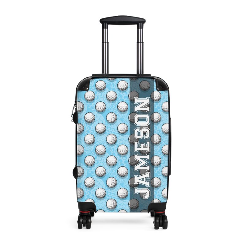 Custom Golf Ball Suitcase - Personalized for golf enthusiasts, combining style and functionality for a unique travel experience.