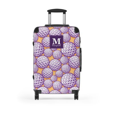 Custom Golf Ball Suitcase - Personalized for golf enthusiasts, combining style and functionality for a unique travel experience.