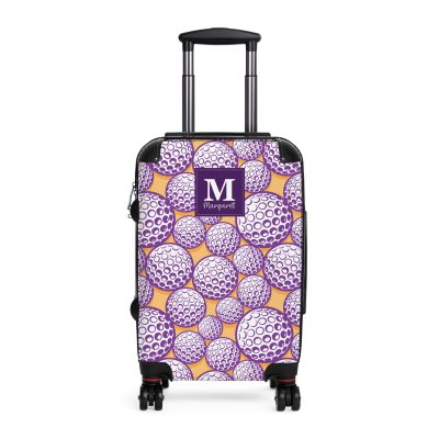 Custom Golf Ball Suitcase - Personalized for golf enthusiasts, combining style and functionality for a unique travel experience.