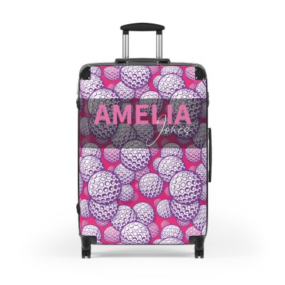 Custom Golf Ball Suitcase - Personalized for golf enthusiasts, combining style and functionality for a unique travel experience.