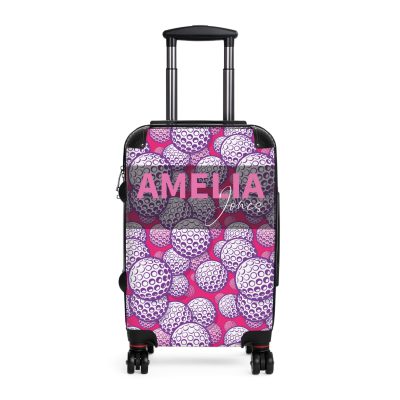 Custom Golf Ball Suitcase - Personalized for golf enthusiasts, combining style and functionality for a unique travel experience.