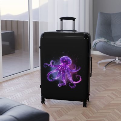 Octopus Suitcase - A whimsical travel essential, marrying functionality with deep-sea charm for a standout luggage experience.