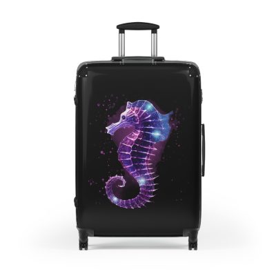 Seahorse Suitcase - A stylish and durable travel companion, embodying marine charm for a magical journey.