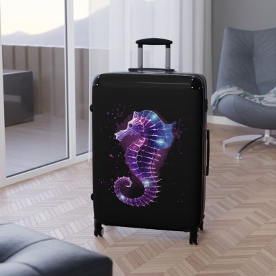 Seahorse Suitcase - A stylish and durable travel companion, embodying marine charm for a magical journey.