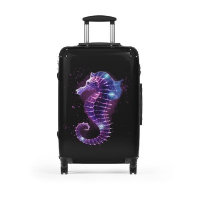 Seahorse Suitcase - A stylish and durable travel companion, embodying marine charm for a magical journey.