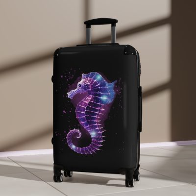 Seahorse Suitcase - A stylish and durable travel companion, embodying marine charm for a magical journey.