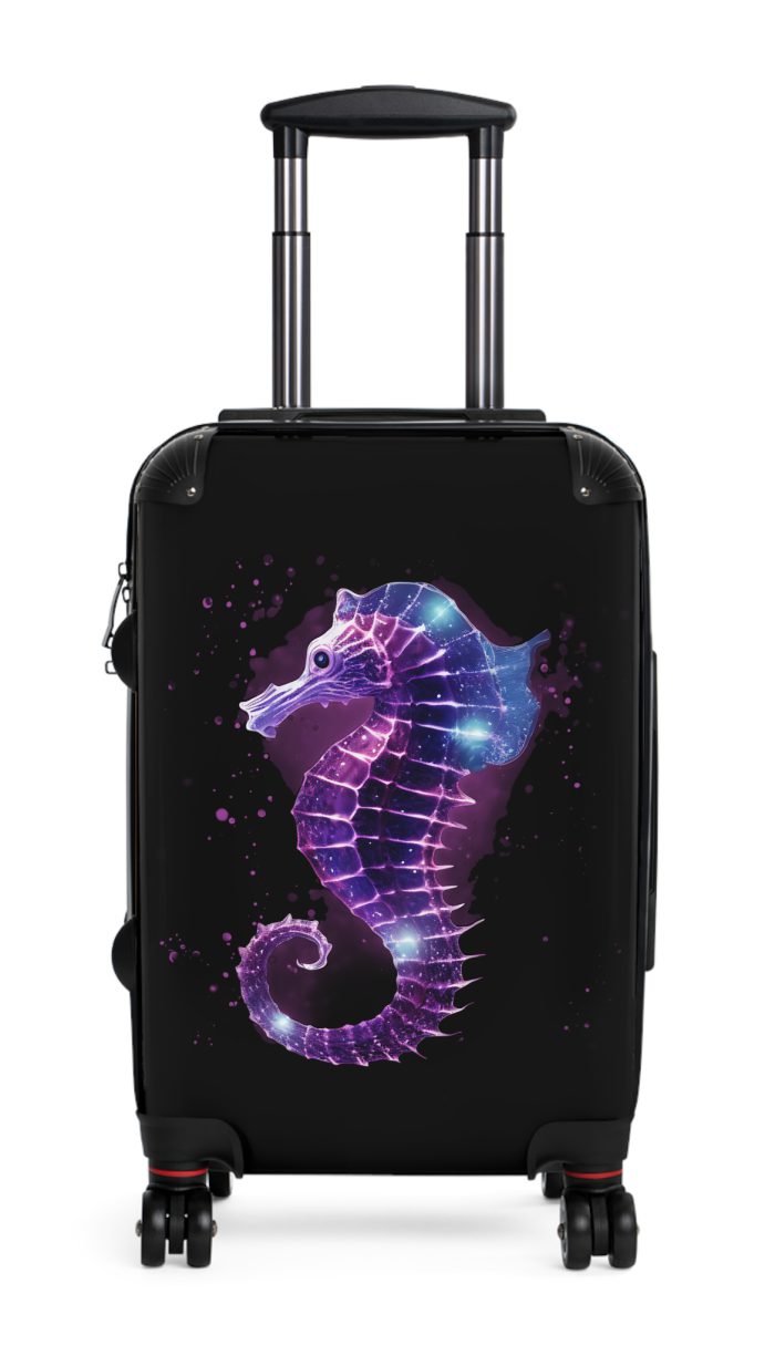 Seahorse Suitcase - A stylish and durable travel companion, embodying marine charm for a magical journey.