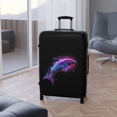 Dolphins Suitcase - A sleek and durable travel companion, blending style and functionality for a delightful journey.