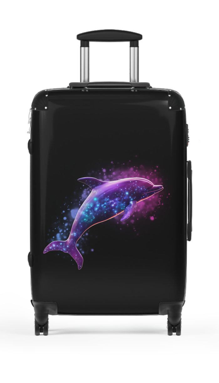 Dolphins Suitcase - A sleek and durable travel companion, blending style and functionality for a delightful journey.