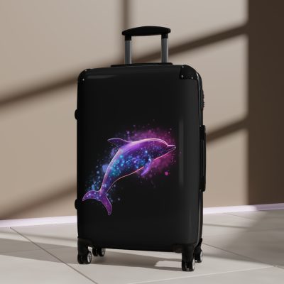 Dolphins Suitcase - A sleek and durable travel companion, blending style and functionality for a delightful journey.