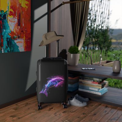 Dolphins Suitcase - A sleek and durable travel companion, blending style and functionality for a delightful journey.