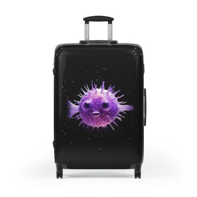 Blowfish Suitcase - Immerse yourself in aquatic adventure with this playful yet practical suitcase, perfect for ocean enthusiasts on the move.