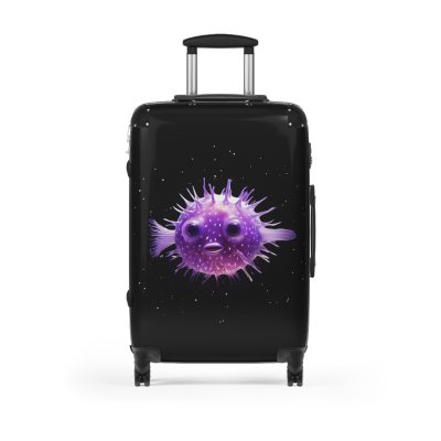 Blowfish Suitcase - Immerse yourself in aquatic adventure with this playful yet practical suitcase, perfect for ocean enthusiasts on the move.