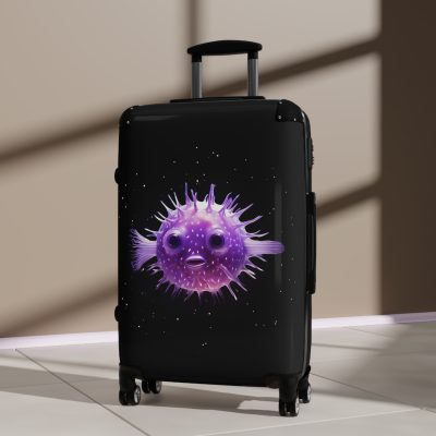 Blowfish Suitcase - Immerse yourself in aquatic adventure with this playful yet practical suitcase, perfect for ocean enthusiasts on the move.