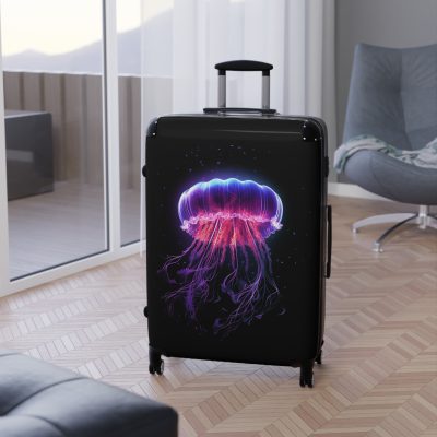 Jellyfish Suitcase - Experience the allure of the ocean wherever you go with this stunning and practical travel companion.