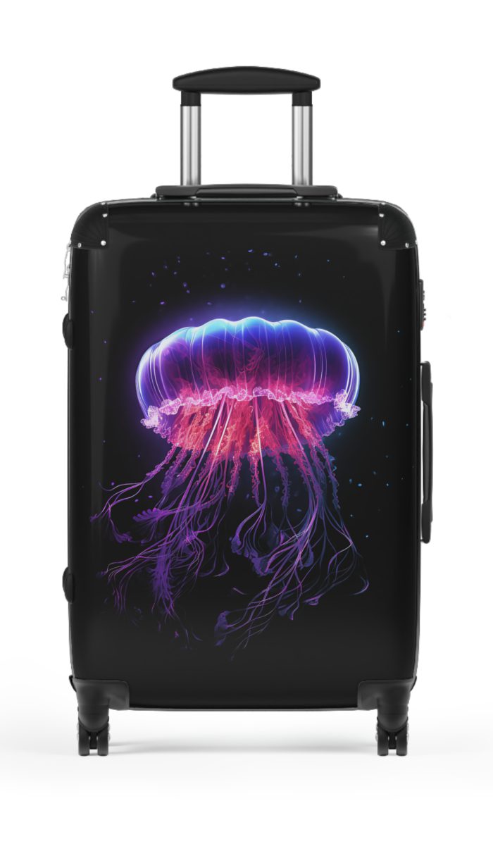 Jellyfish Suitcase - Experience the allure of the ocean wherever you go with this stunning and practical travel companion.