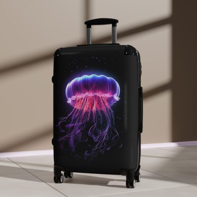 Jellyfish Suitcase - Experience the allure of the ocean wherever you go with this stunning and practical travel companion.