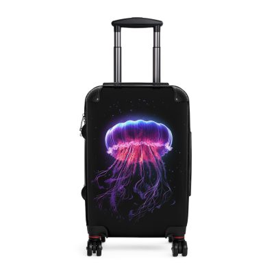 Jellyfish Suitcase - Experience the allure of the ocean wherever you go with this stunning and practical travel companion.