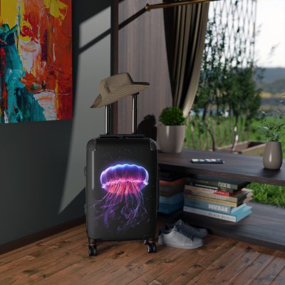 Jellyfish Suitcase - Experience the allure of the ocean wherever you go with this stunning and practical travel companion.