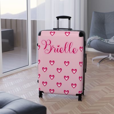 Glamorous Custom Pink Barbie suitcase, a durable and personalized travel companion. Crafted with chosen pink Barbie designs, it's perfect for enthusiasts on the go.