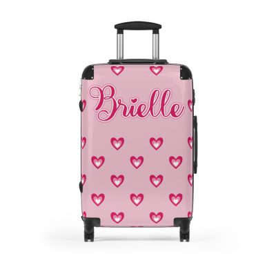 Glamorous Custom Pink Barbie suitcase, a durable and personalized travel companion. Crafted with chosen pink Barbie designs, it's perfect for enthusiasts on the go.