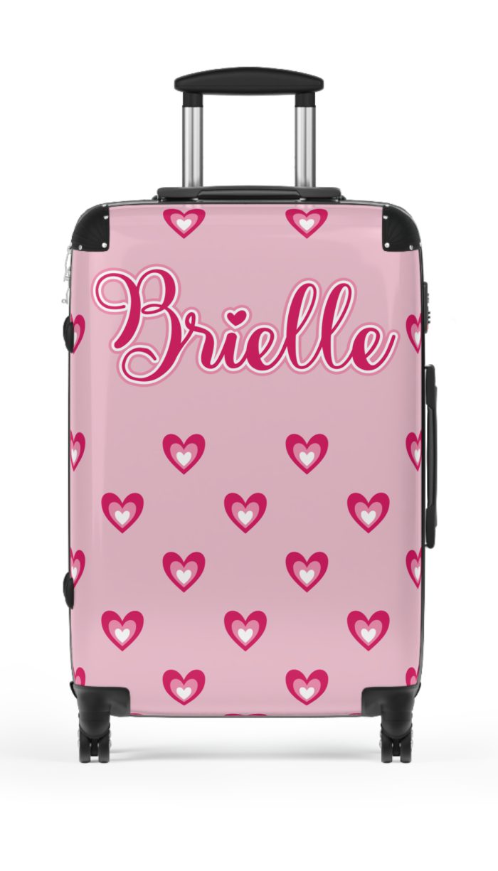 Glamorous Custom Pink Barbie suitcase, a durable and personalized travel companion. Crafted with chosen pink Barbie designs, it's perfect for enthusiasts on the go.